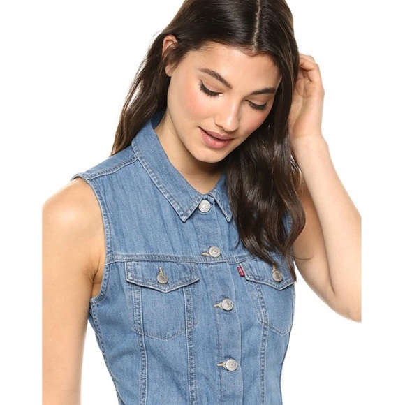 levis aubrey denim dress